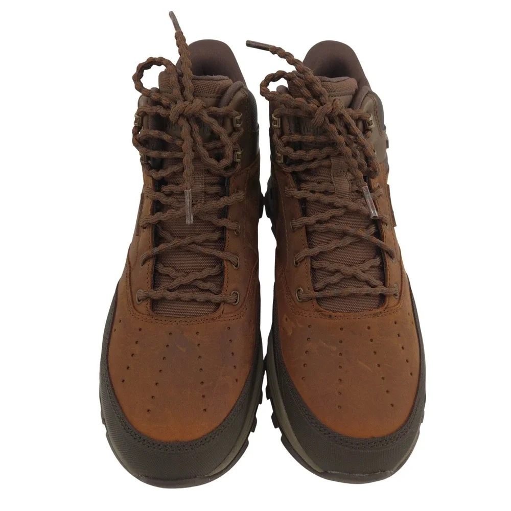 Skechers Glide-Step Randell Brecken Boots Men 10.5M Brown Waterproof Slip In NEW